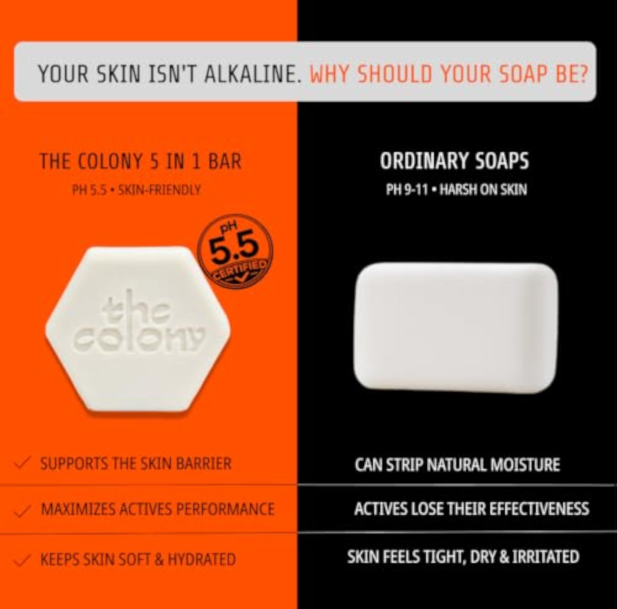 5-IN-1 Detan Brightening Men Soap, 2% Kojic Acid